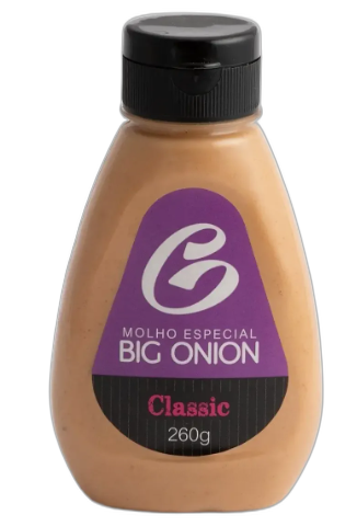 Frasco oficial do Molho Especial Big Onion na versão Classic